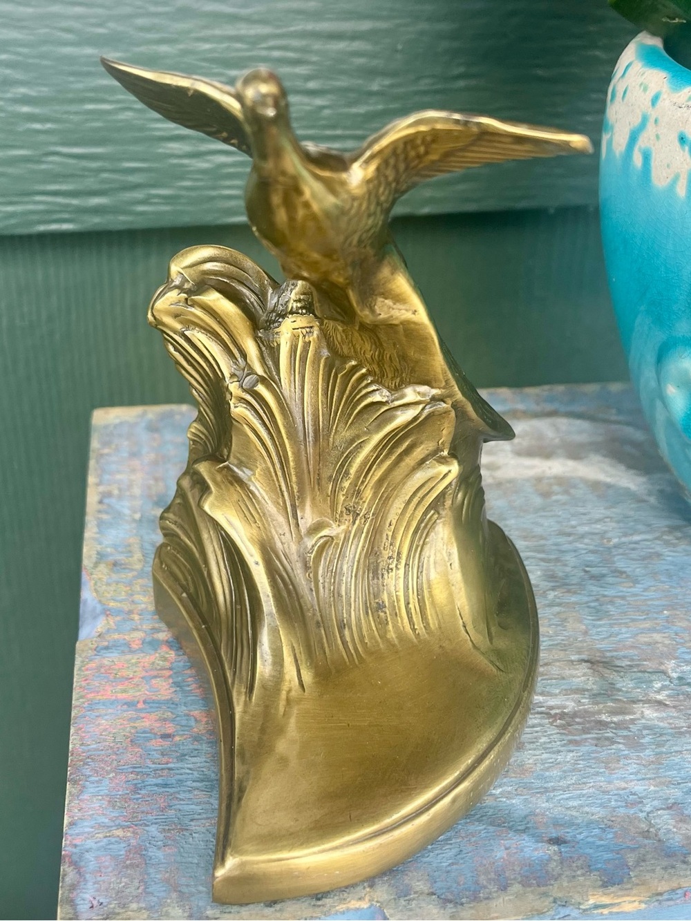RARE Vintage Brass Pheasant Bookend (1) PMC 408 Art Deco - Picture 4 of 9